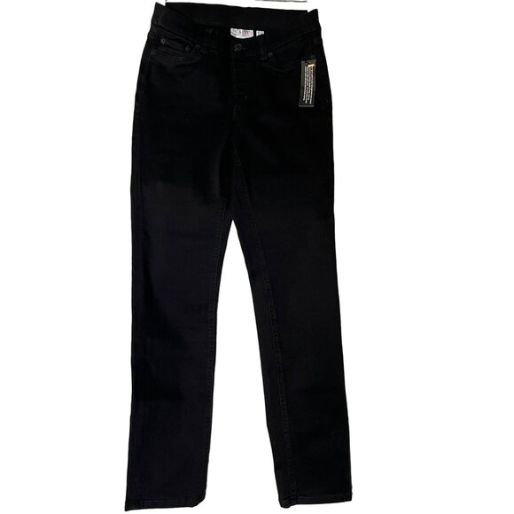 NWT D & Co. Women's Black Straight-Leg Jeans Size 6 Goth - Picture 1 of 11